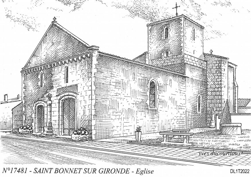 N 17481 - ST BONNET SUR GIRONDE - glise